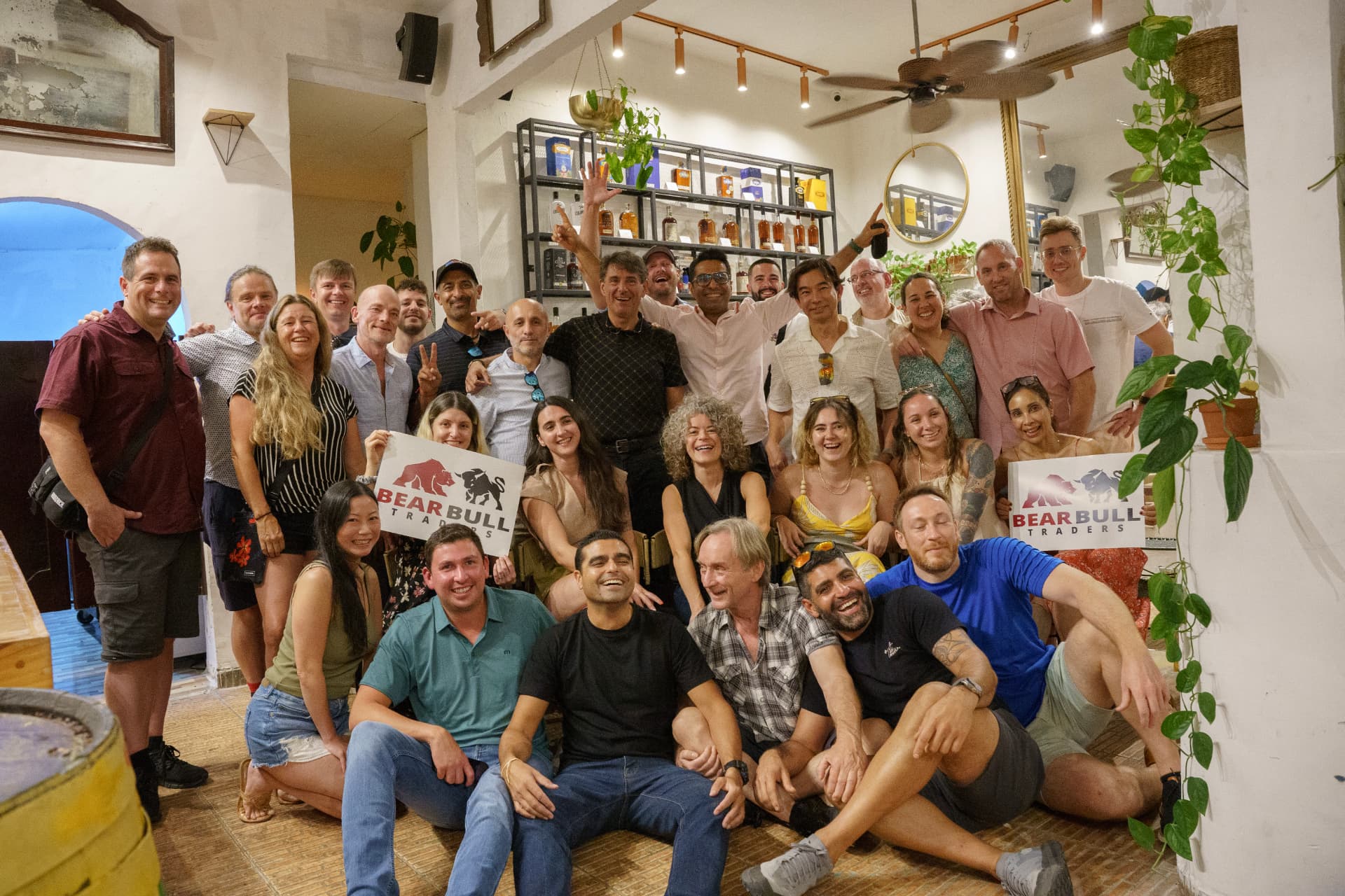 The full Bear Bull Traders group gathered together in Cartagena